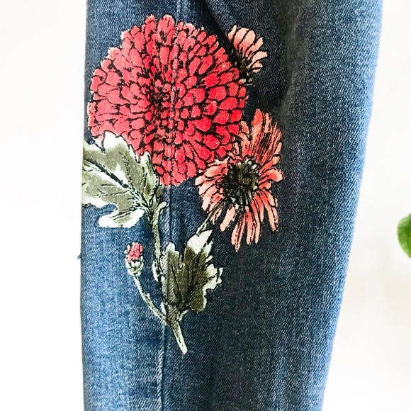 ZARA floral jeans - Picture 4 of 6